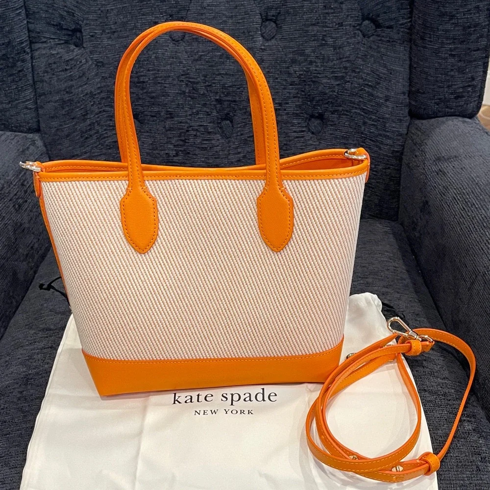NWOT...Kate Spade Bleecker Canvas Crossbody Tote - Picture 5 of 11